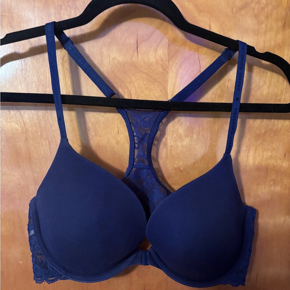 Victoria's Secret Navy Lace Racerback Bra